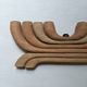 Handcrafted mango wood chandelier, Scandinavian style