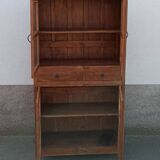 Antique teak cabinet with two drawers and four doors