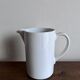 Vase jug Arabia Finland 1970 in white porcelain