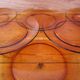Set of 6 amber Duralex flat plates