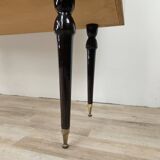 Mid-century 1960s mahogany showcase with glass top