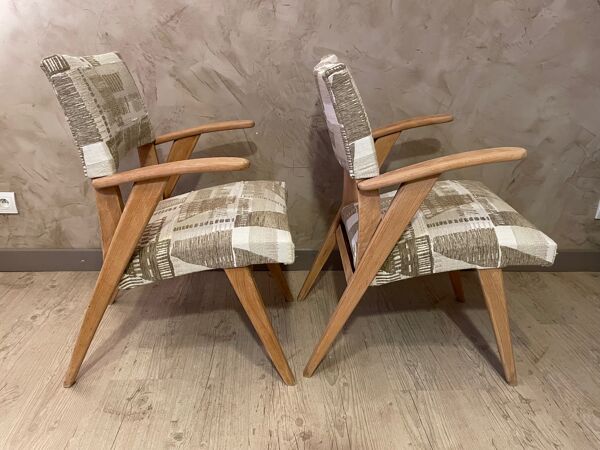 Paire de fauteuils bridge