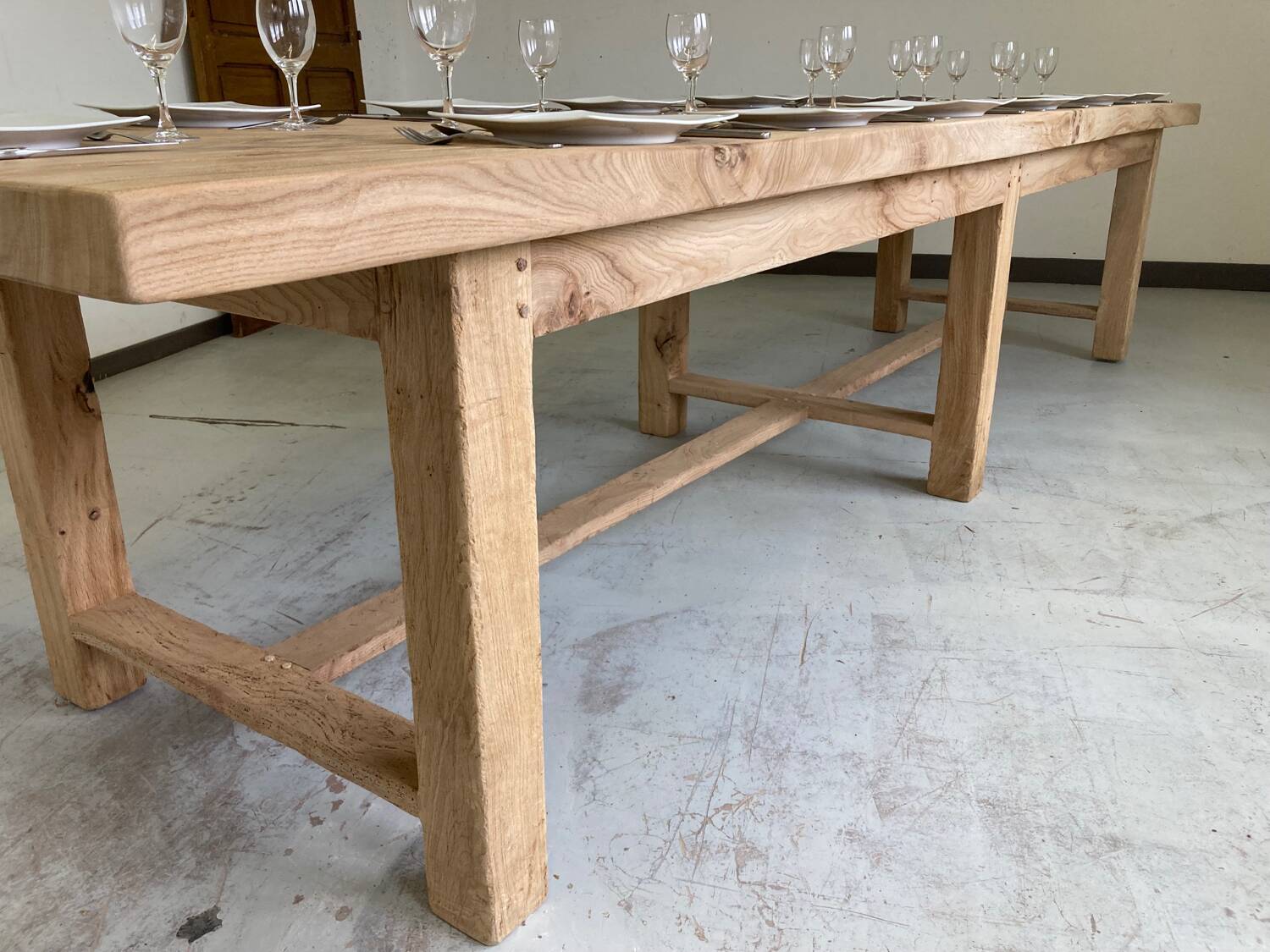 Table de ferme XXXL en 6 pieds