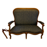 Blue voltaire sofa