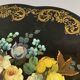 Table, guéridon Napoléon III laqué à décor floral, XIXe siècle