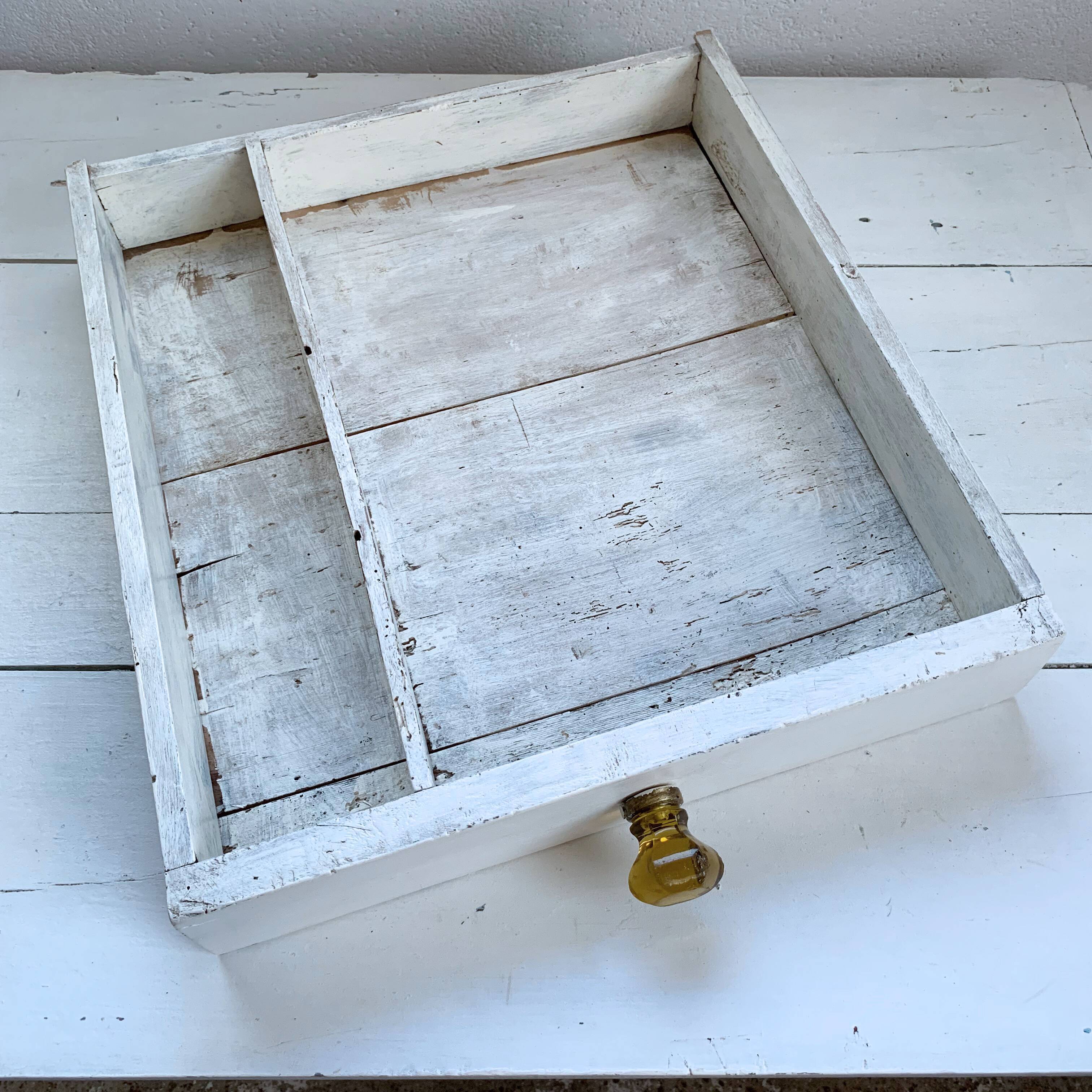 Desk table in its original white
