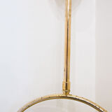 Hanging lamp brass and glass