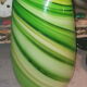 Berlingot colored glass vase