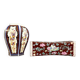Meeting of 2 porcelain pieces with Asian decorations, 20th century