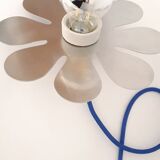 Brushed stainless steel portable lamp