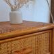 Commode en rotin, circa 1970
