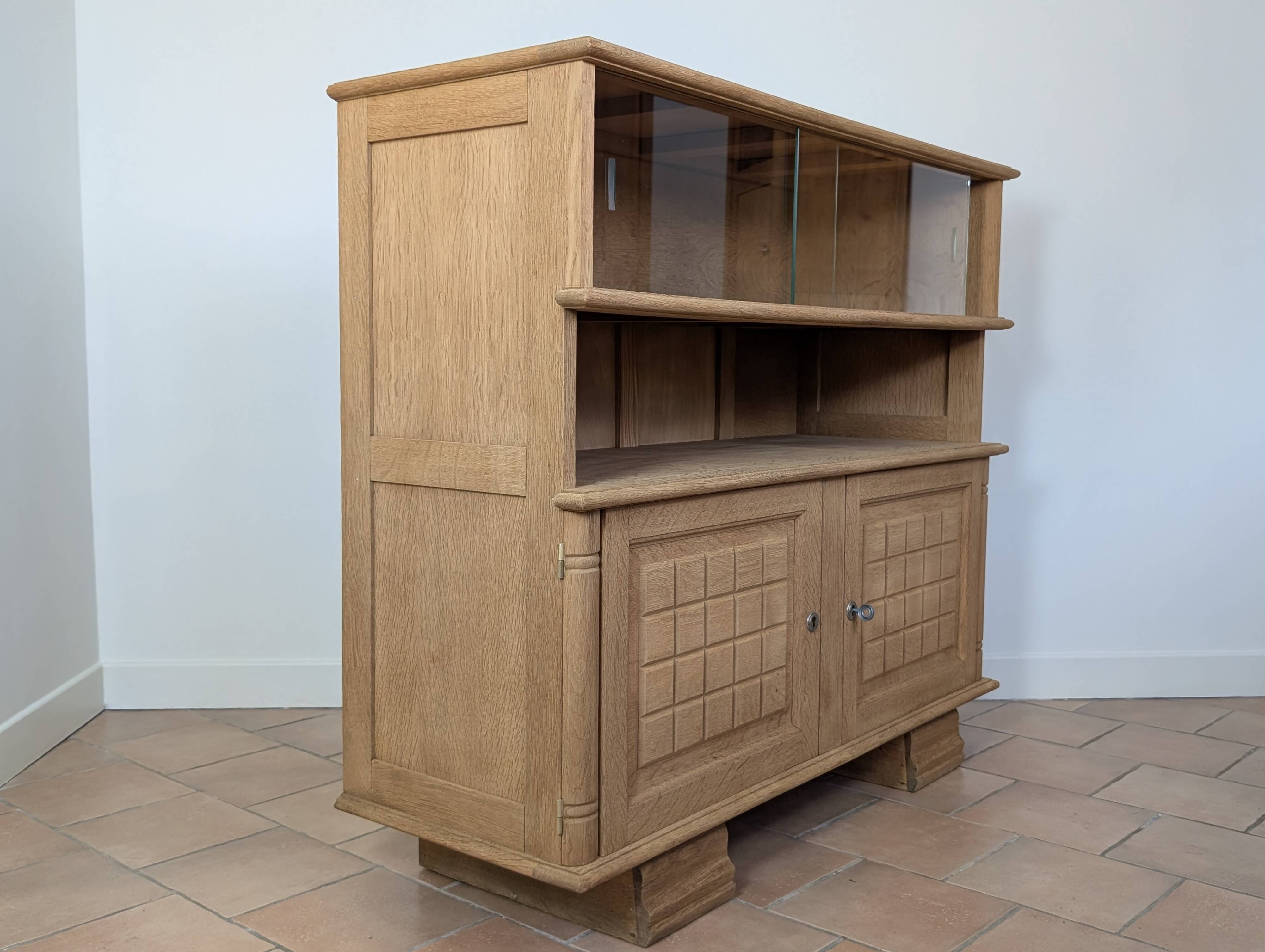 Raw oak sideboard