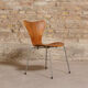 Chair series 7, No.3107 by Arne Jacobsen for Fritz Hansen, teak butterfly, Denmark, circa 1955