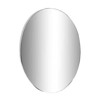 Miroir oval biseauté