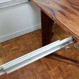 Central-footed rosewood round table