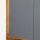 Vintage wooden sideboard with sliding doors – 1960s