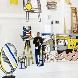 Original pop-art poster, reissue by Roy Lichtenstein "little big painting 1965"