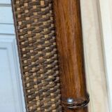 Bamboo rattan mirror