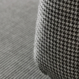 Pair of vintage chrome armchairs and "chicken foot" fabrics