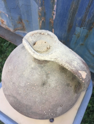 Old terracotta jar 27 cm