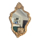 Antique Louis XV Rocaille Rococo Gilded Wall Mirror