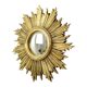 Vintage Sunburst Mirror Sun Mirror Gold Leaf Sixties 42cm