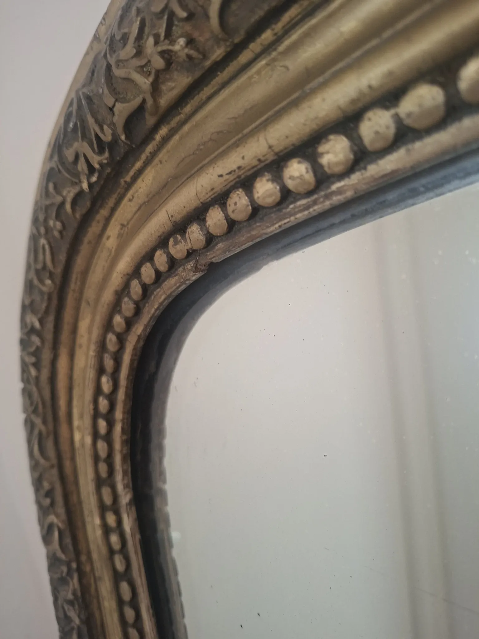 Large Louis-Philippe fireplace mirror, stamp 1899