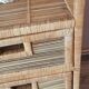 Extra cabinet 3 wicker rattan drawers