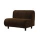 Brown armchair, Italian design, 1970s, made in Italy