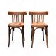 2 chaises bistrot avec galettes en velours
