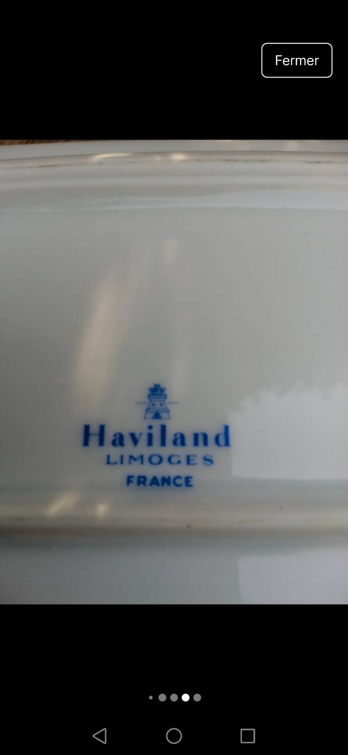 Haviland cake dish