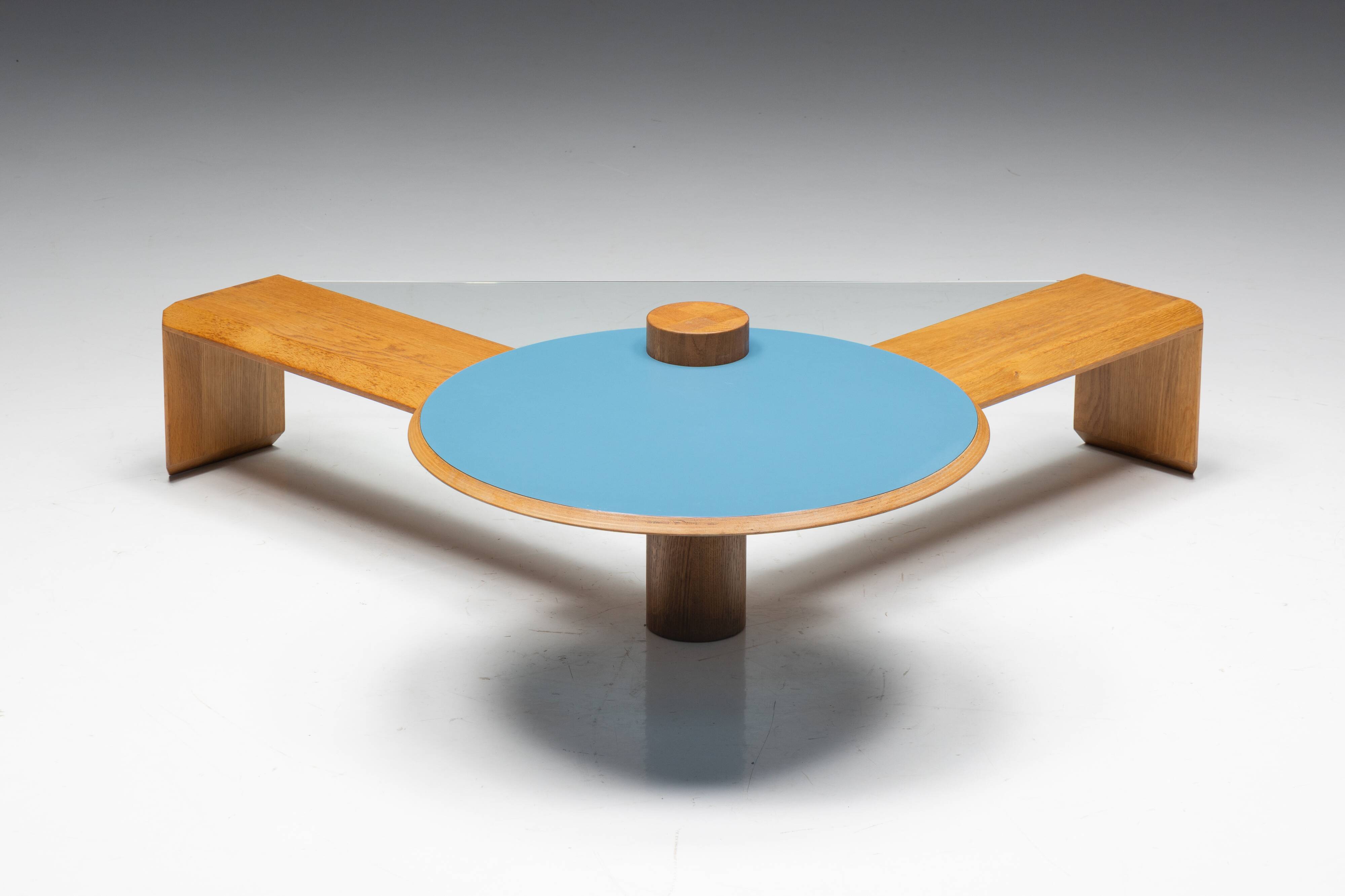 Memphis Geometric Coffee Table, Italy, 1980s