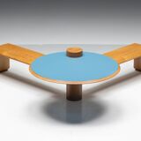 Memphis Geometric Coffee Table, Italy, 1980s