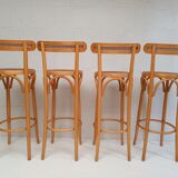 4 vintage bentwood stools and canning