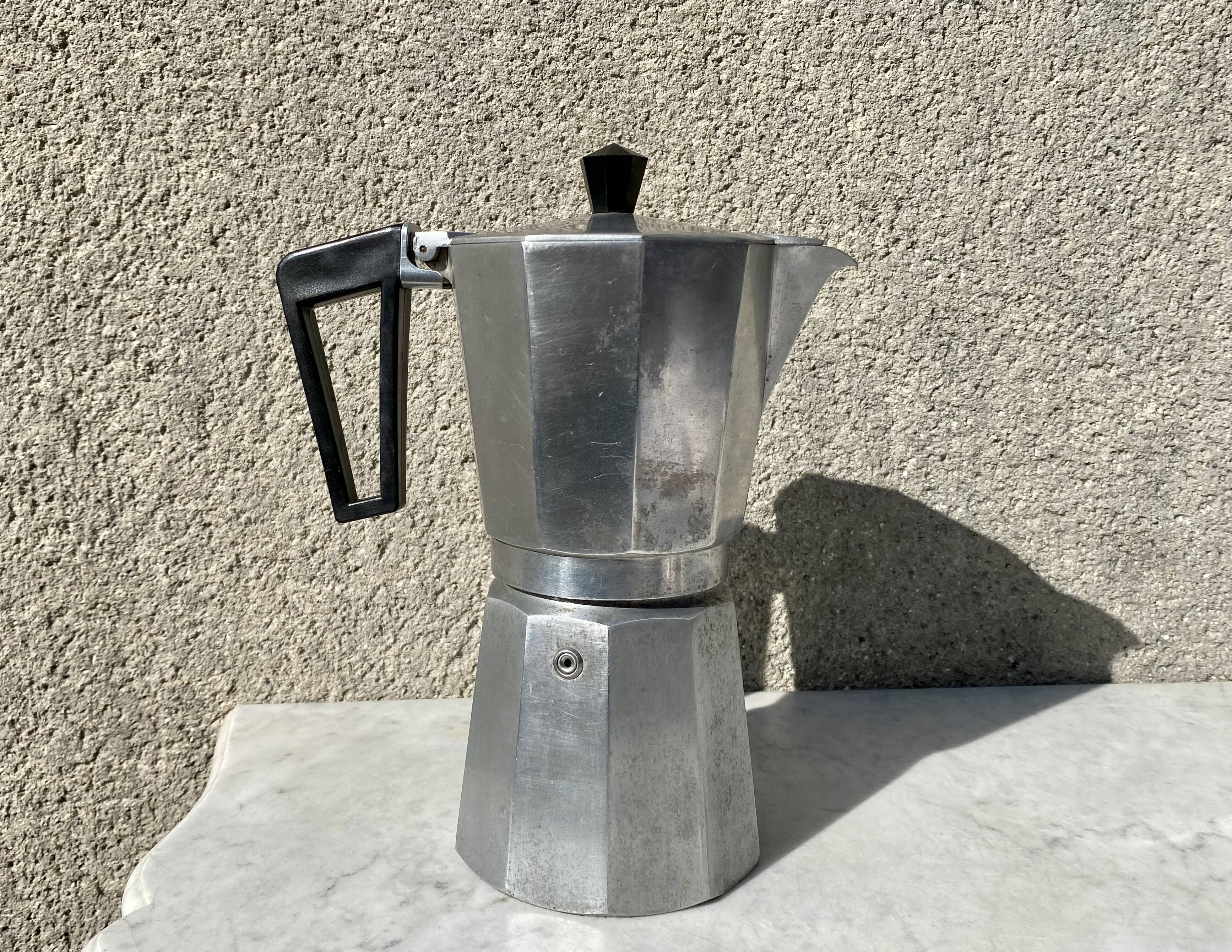Italian coffee maker 8-10 cups vintage 70s very good condition