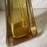 Amber Murano glass vase circa 1960