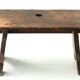 Wooden walking bench, 50s