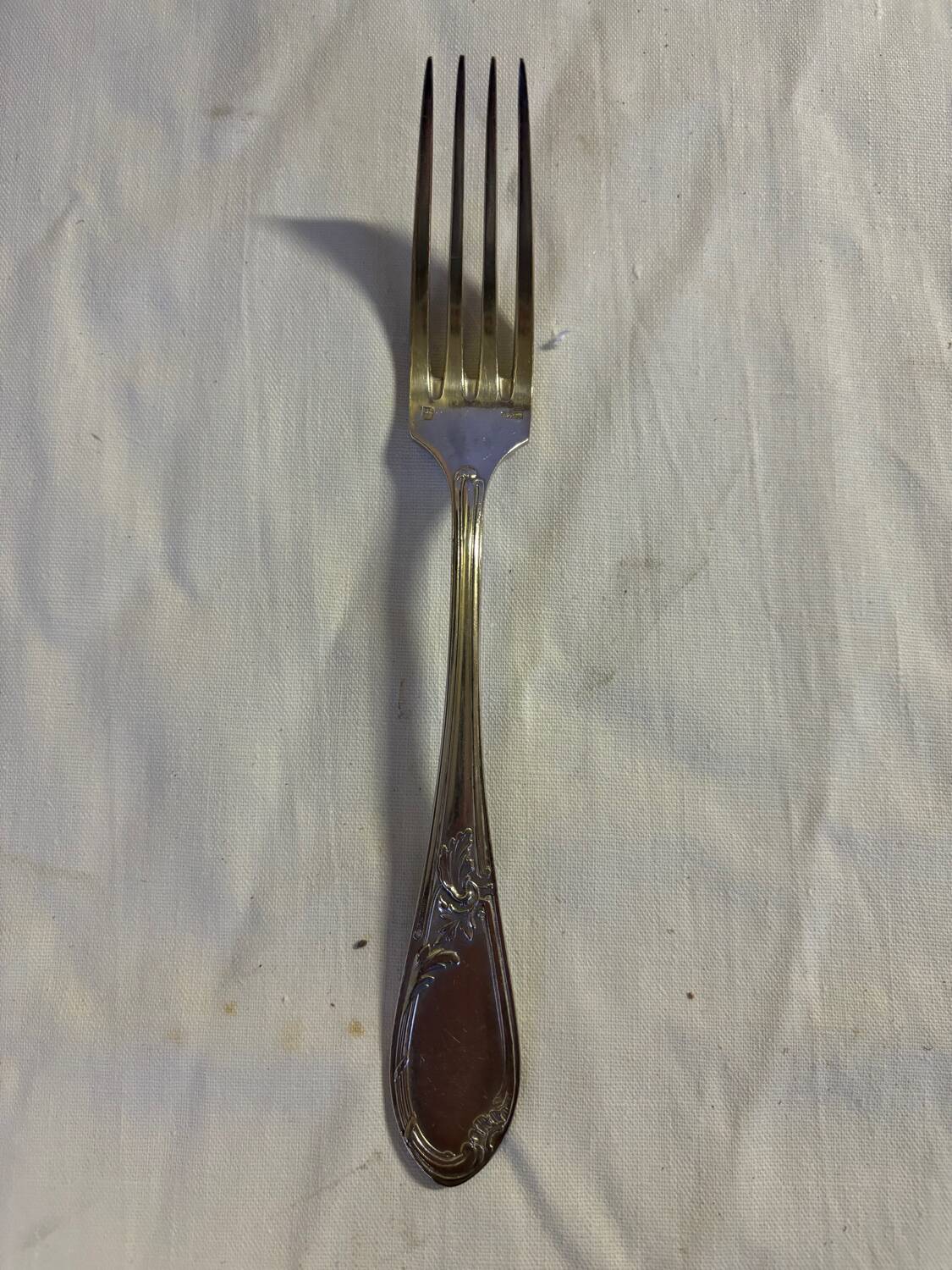 Silver metal cutlery