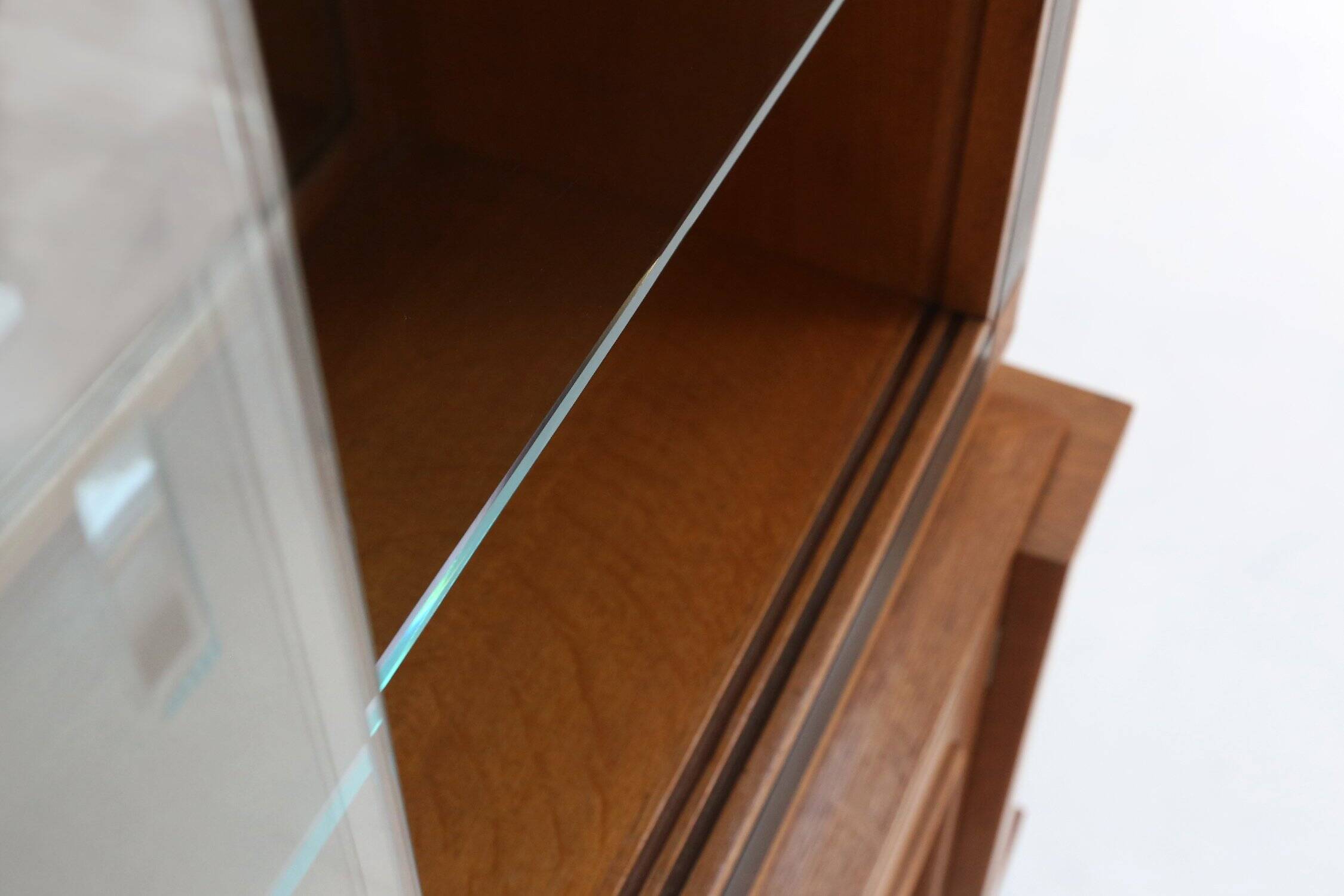 Late Art Deco Display Cabinet in Oak, Belgium 1940s