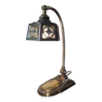 lampe de bureau laiton cuivré polie art deco  numerotée 3kg