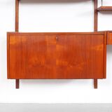 PS System Danish design teak wall system, 1960s