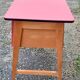 Old wooden children's desk feet vintage compass xxeme