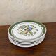 Lot de 5 assiettes en céramique florale de Gualdi Tadino Années 60