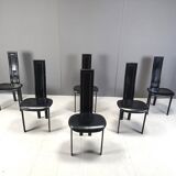 Vintage postmodern dining chairs, 1980s