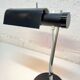 Black desk lamp by Oskar Immerschied for PGH Metalldrücker Halle