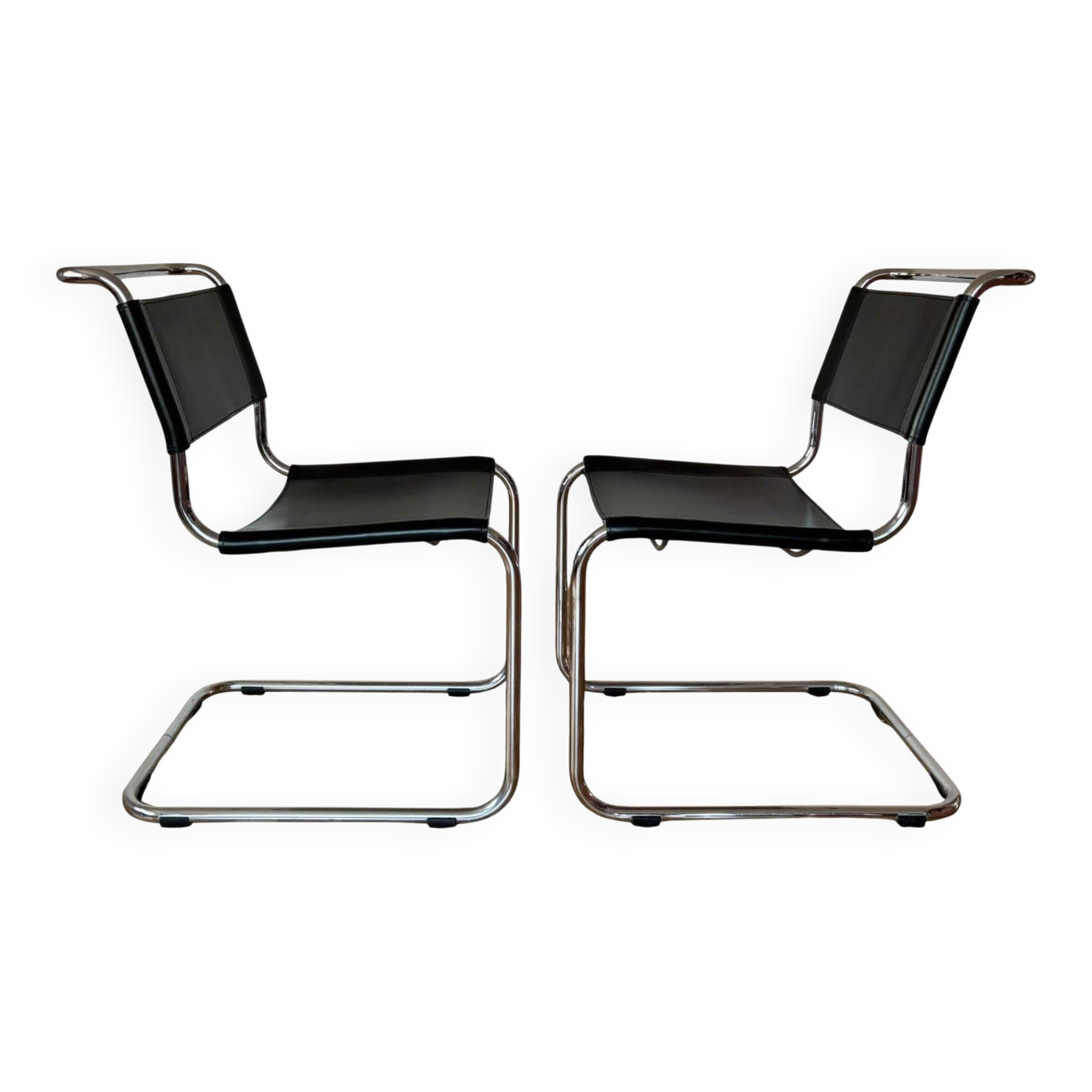 Chaises S33 par Mart Stam pour Thonet, années 1980, ensemble de 2