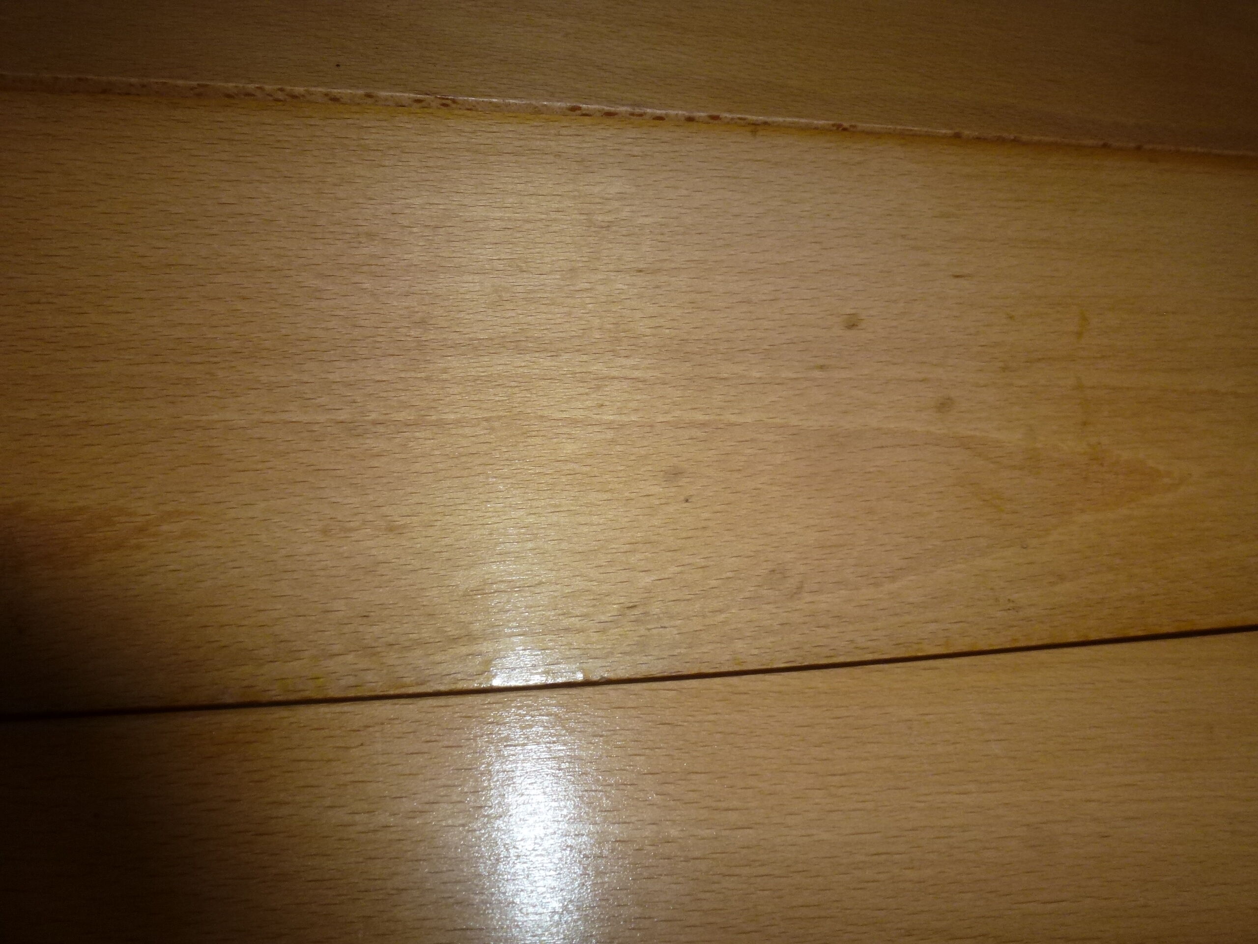 Vintage thong wall shelf, wood and black lace-up metal