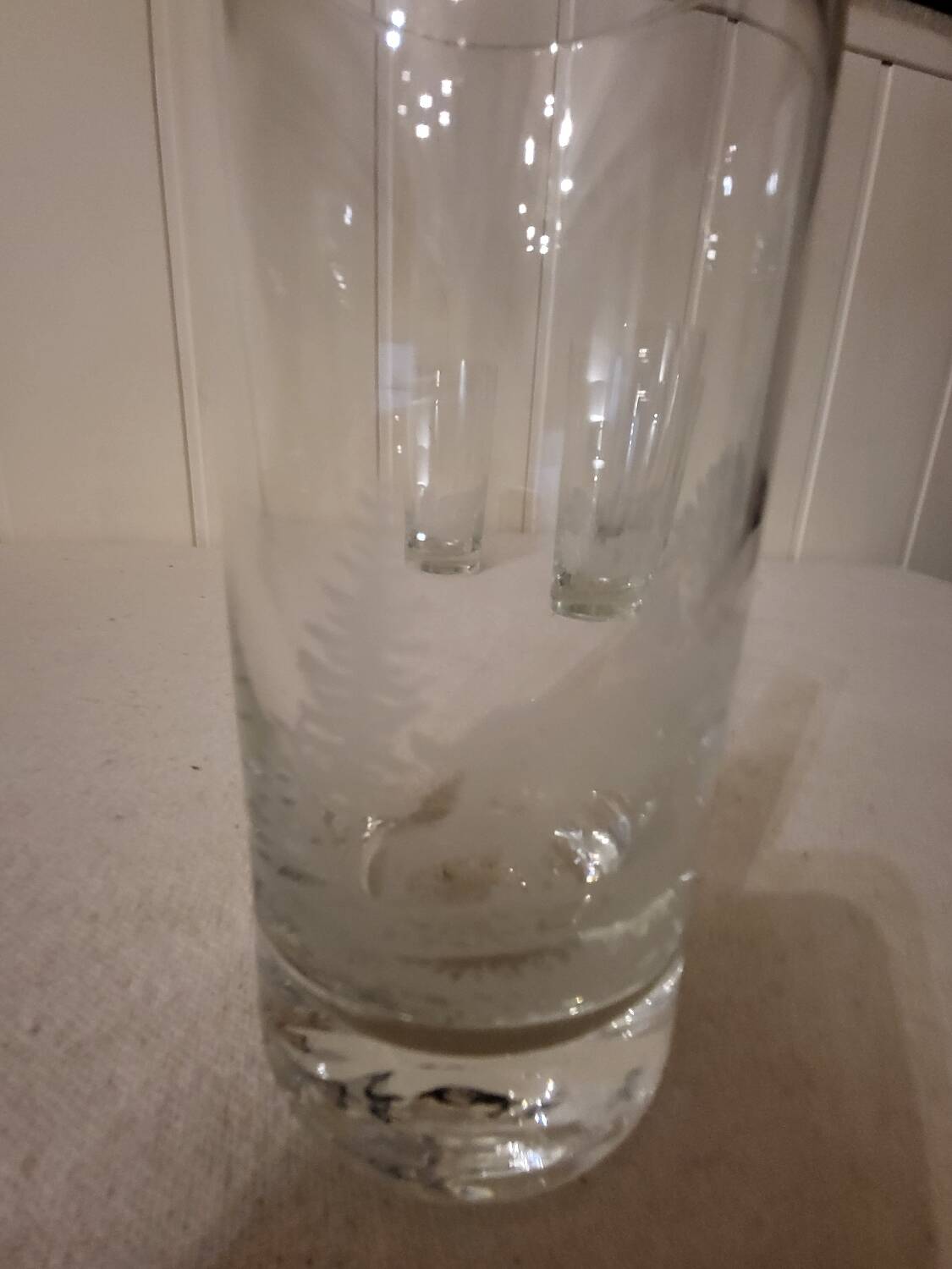 Grands verres en cristal krosno