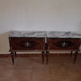 Pair bedside cabinets