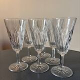 Flûtes verre reliefé